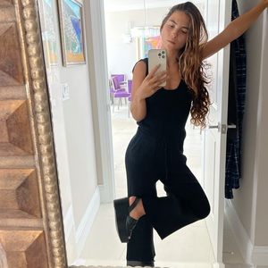 Eleven Six Yossy ribbed Pima cotton  jumpsuit XS